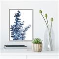 Picture of Navy Blue Eucalyptus I  _GroupedProduct_Rectangle_Portrait_Canvas_Framed_