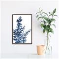 Picture of Navy Blue Eucalyptus I  _GroupedProduct_Rectangle_Portrait_Canvas_Framed_