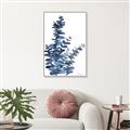 Picture of Navy Blue Eucalyptus I  _GroupedProduct_Rectangle_Portrait_Canvas_Framed_