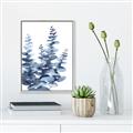 Picture of Navy Blue Eucalyptus II _GroupedProduct_Rectangle_Portrait_Canvas_Framed_