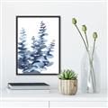 Picture of Navy Blue Eucalyptus II _GroupedProduct_Rectangle_Portrait_Canvas_Framed_