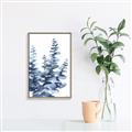 Picture of Navy Blue Eucalyptus II _GroupedProduct_Rectangle_Portrait_Canvas_Framed_
