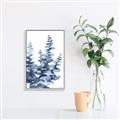 Picture of Navy Blue Eucalyptus II _GroupedProduct_Rectangle_Portrait_Canvas_Framed_