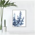Picture of Navy Blue Eucalyptus II _GroupedProduct_Rectangle_Portrait_Canvas_Framed_