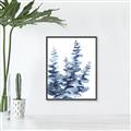 Picture of Navy Blue Eucalyptus II _GroupedProduct_Rectangle_Portrait_Canvas_Framed_