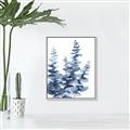 Picture of Navy Blue Eucalyptus II _GroupedProduct_Rectangle_Portrait_Canvas_Framed_