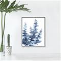Picture of Navy Blue Eucalyptus II _GroupedProduct_Rectangle_Portrait_Canvas_Framed_