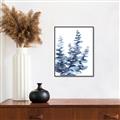 Picture of Navy Blue Eucalyptus II _GroupedProduct_Rectangle_Portrait_Canvas_Framed_