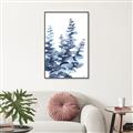 Picture of Navy Blue Eucalyptus II _GroupedProduct_Rectangle_Portrait_Canvas_Framed_