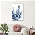 Picture of Navy Blue Eucalyptus II _GroupedProduct_Rectangle_Portrait_Canvas_Framed_