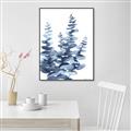 Picture of Navy Blue Eucalyptus II _GroupedProduct_Rectangle_Portrait_Canvas_Framed_