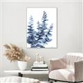 Picture of Navy Blue Eucalyptus II _GroupedProduct_Rectangle_Portrait_Canvas_Framed_