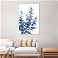 Picture of Navy Blue Eucalyptus II _GroupedProduct_Rectangle_Portrait_Canvas_Framed_