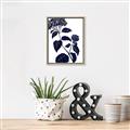 Picture of Blue Flower on White I _GroupedProduct_Rectangle_Portrait_Canvas_Framed_