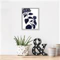 Picture of Blue Flower on White I _GroupedProduct_Rectangle_Portrait_Canvas_Framed_