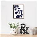 Picture of Blue Flower on White I _GroupedProduct_Rectangle_Portrait_Canvas_Framed_