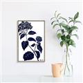 Picture of Blue Flower on White I _GroupedProduct_Rectangle_Portrait_Canvas_Framed_