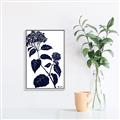 Picture of Blue Flower on White I _GroupedProduct_Rectangle_Portrait_Canvas_Framed_