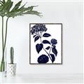 Picture of Blue Flower on White I _GroupedProduct_Rectangle_Portrait_Canvas_Framed_