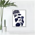 Picture of Blue Flower on White I _GroupedProduct_Rectangle_Portrait_Canvas_Framed_