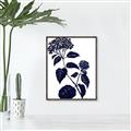 Picture of Blue Flower on White I _GroupedProduct_Rectangle_Portrait_Canvas_Framed_