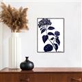 Picture of Blue Flower on White I _GroupedProduct_Rectangle_Portrait_Canvas_Framed_
