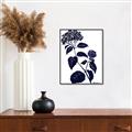 Picture of Blue Flower on White I _GroupedProduct_Rectangle_Portrait_Canvas_Framed_