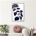 Picture of Blue Flower on White I _GroupedProduct_Rectangle_Portrait_Canvas_Framed_