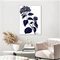 Picture of Blue Flower on White I _GroupedProduct_Rectangle_Portrait_Canvas_Framed_
