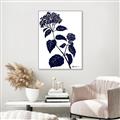 Picture of Blue Flower on White I _GroupedProduct_Rectangle_Portrait_Canvas_Framed_