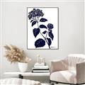 Picture of Blue Flower on White I _GroupedProduct_Rectangle_Portrait_Canvas_Framed_