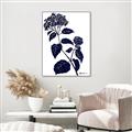 Picture of Blue Flower on White I _GroupedProduct_Rectangle_Portrait_Canvas_Framed_