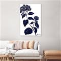 Picture of Blue Flower on White I _GroupedProduct_Rectangle_Portrait_Canvas_Framed_