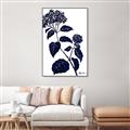 Picture of Blue Flower on White I _GroupedProduct_Rectangle_Portrait_Canvas_Framed_