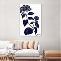Picture of Blue Flower on White I _GroupedProduct_Rectangle_Portrait_Canvas_Framed_