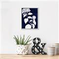 Picture of Flower on Blue II  _GroupedProduct_Rectangle_Portrait_Canvas_Framed_