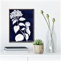 Picture of Flower on Blue II  _GroupedProduct_Rectangle_Portrait_Canvas_Framed_