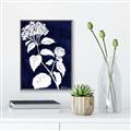 Picture of Flower on Blue II  _GroupedProduct_Rectangle_Portrait_Canvas_Framed_