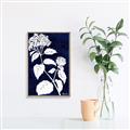 Picture of Flower on Blue II  _GroupedProduct_Rectangle_Portrait_Canvas_Framed_