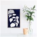 Picture of Flower on Blue II  _GroupedProduct_Rectangle_Portrait_Canvas_Framed_