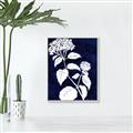Picture of Flower on Blue II  _GroupedProduct_Rectangle_Portrait_Canvas_Framed_