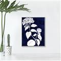 Picture of Flower on Blue II  _GroupedProduct_Rectangle_Portrait_Canvas_Framed_
