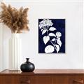 Picture of Flower on Blue II  _GroupedProduct_Rectangle_Portrait_Canvas_Framed_