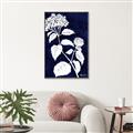 Picture of Flower on Blue II  _GroupedProduct_Rectangle_Portrait_Canvas_Framed_