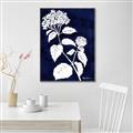 Picture of Flower on Blue II  _GroupedProduct_Rectangle_Portrait_Canvas_Framed_