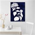 Picture of Flower on Blue II  _GroupedProduct_Rectangle_Portrait_Canvas_Framed_
