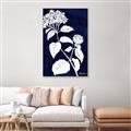 Picture of Flower on Blue II  _GroupedProduct_Rectangle_Portrait_Canvas_Framed_