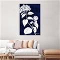Picture of Flower on Blue II  _GroupedProduct_Rectangle_Portrait_Canvas_Framed_