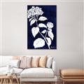 Picture of Flower on Blue II  _GroupedProduct_Rectangle_Portrait_Canvas_Framed_