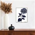 Picture of Blue Flower on White II  _GroupedProduct_Rectangle_Portrait_Canvas_Framed_